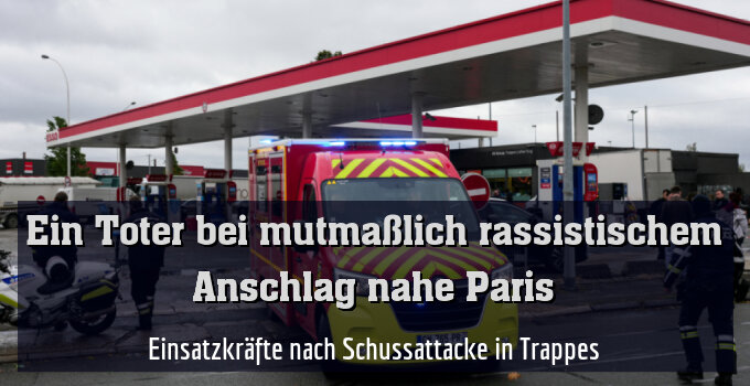 Einsatzkräfte nach Schussattacke in Trappes