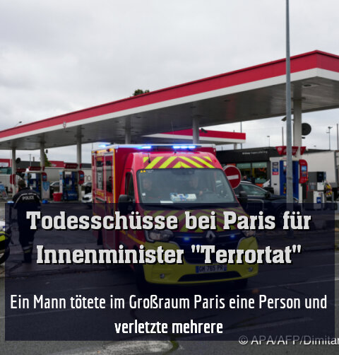 Ein Mann tötete im Großraum Paris eine Person und verletzte mehrere