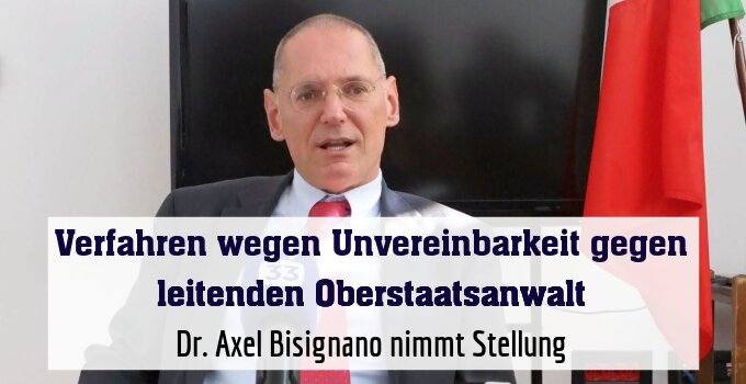 Dr. Axel Bisignano nimmt Stellung