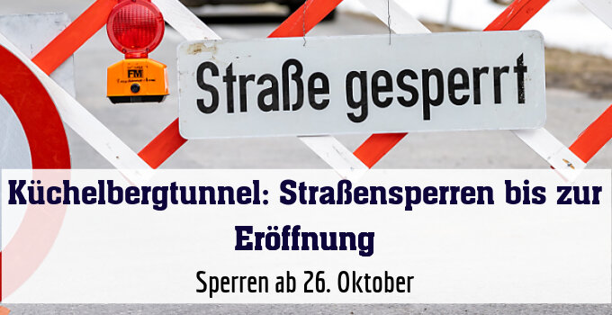 Sperren ab 26. Oktober