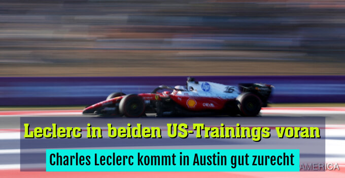 Charles Leclerc kommt in Austin gut zurecht