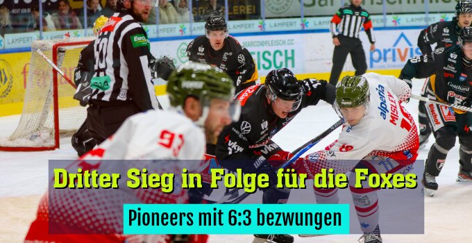 Pioneers mit 6:3 bezwungen