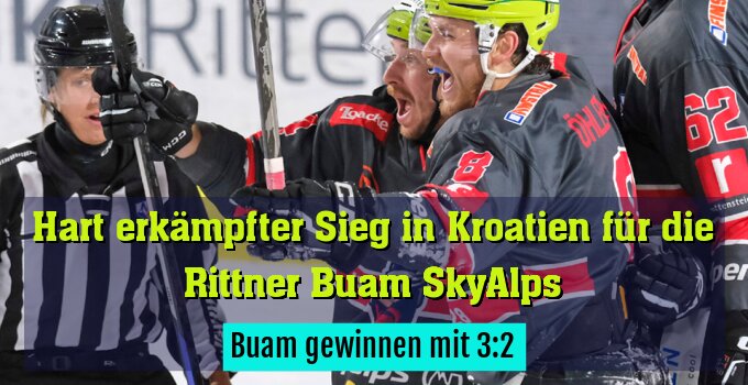 Buam gewinnen mit 3:2