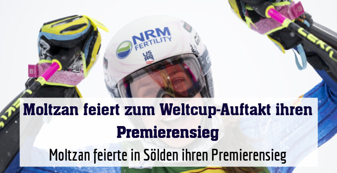 Moltzan feierte in Sölden ihren Premierensieg
