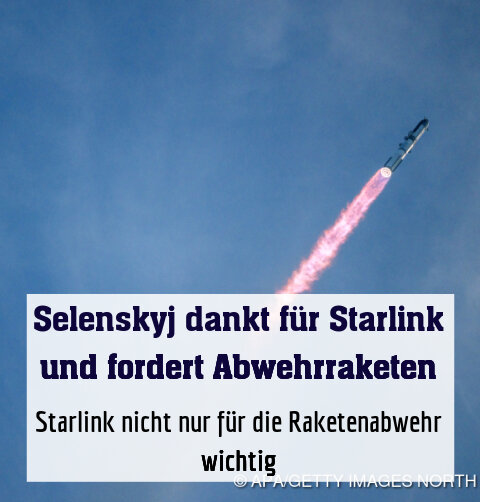 Starlink nicht nur für die Raketenabwehr wichtig