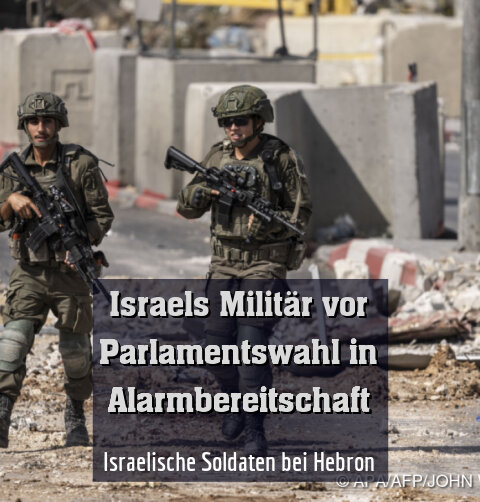 Israelische Soldaten bei Hebron