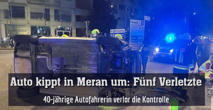 40-jährige Autofahrerin verlor die Kontrolle