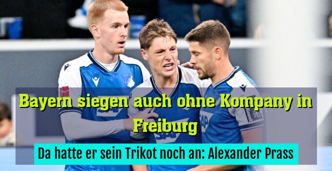 Da hatte er sein Trikot noch an: Alexander Prass