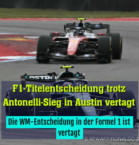 Die WM-Entscheidung in der Formel 1 ist vertagt
