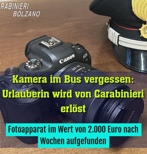 Fotoapparat im Wert von 2.000 Euro nach Wochen aufgefunden