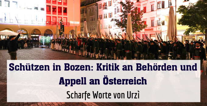 Scharfe Worte von Urzì