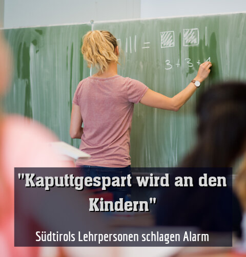 Südtirols Lehrpersonen schlagen Alarm