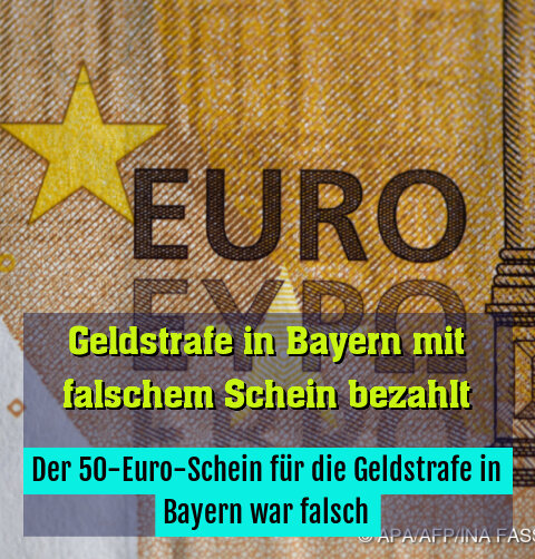 Der 50-Euro-Schein für die Geldstrafe in Bayern war falsch
