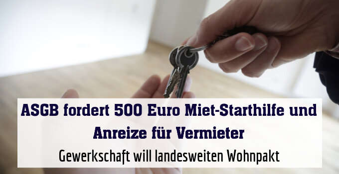 Gewerkschaft will landesweiten Wohnpakt