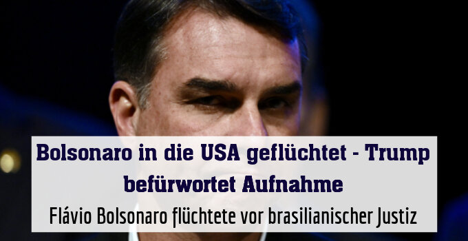 Flávio Bolsonaro flüchtete vor brasilianischer Justiz