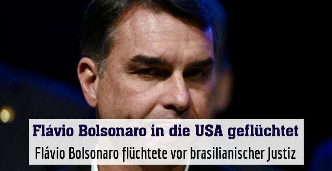 Flávio Bolsonaro flüchtete vor brasilianischer Justiz