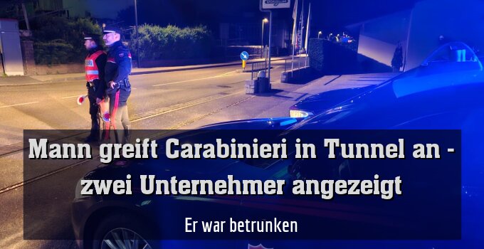 Er war betrunken