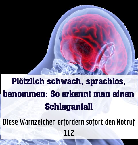 Diese Warnzeichen erfordern sofort den Notruf 112