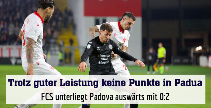 FCS unterliegt Padova auswärts mit 0:2