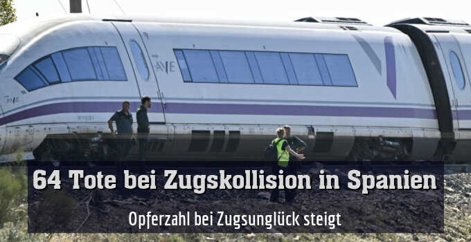 Opferzahl bei Zugsunglück steigt