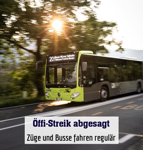 Züge und Busse fahren regulär