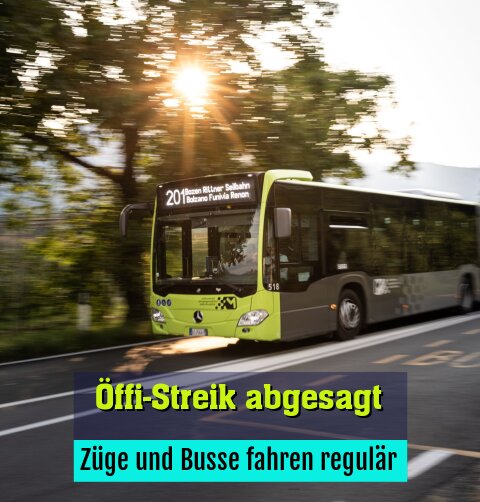Züge und Busse fahren regulär