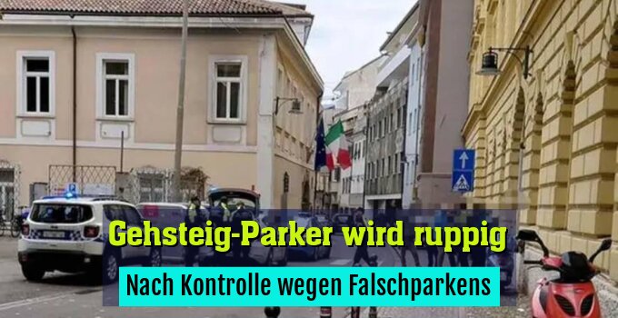 Nach Kontrolle wegen Falschparkens