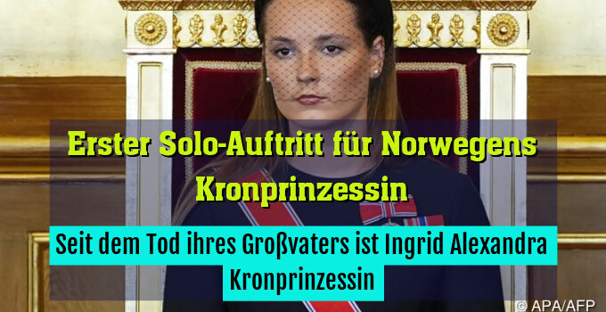 Seit dem Tod ihres Großvaters ist Ingrid Alexandra Kronprinzessin