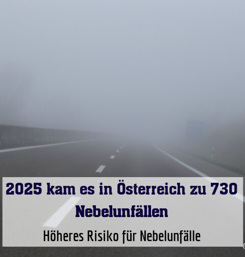 Höheres Risiko für Nebelunfälle