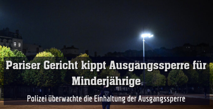 Polizei überwachte die Einhaltung der Ausgangssperre