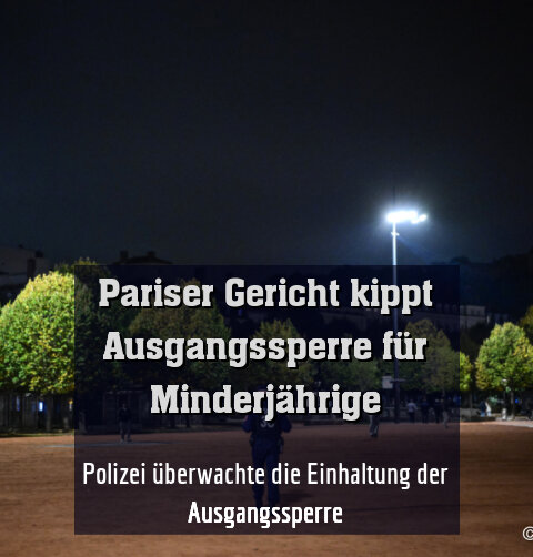 Polizei überwachte die Einhaltung der Ausgangssperre