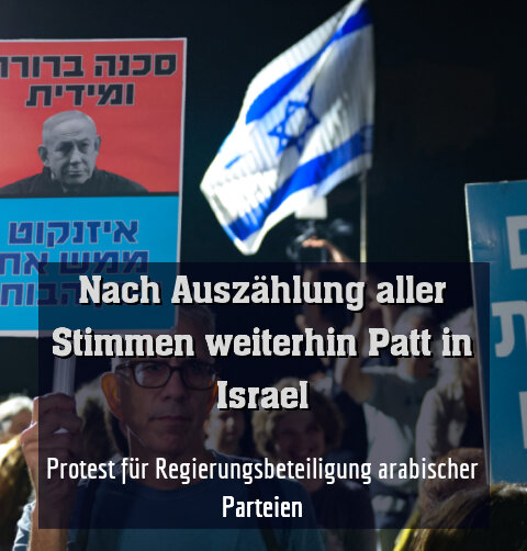 Protest für Regierungsbeteiligung arabischer Parteien