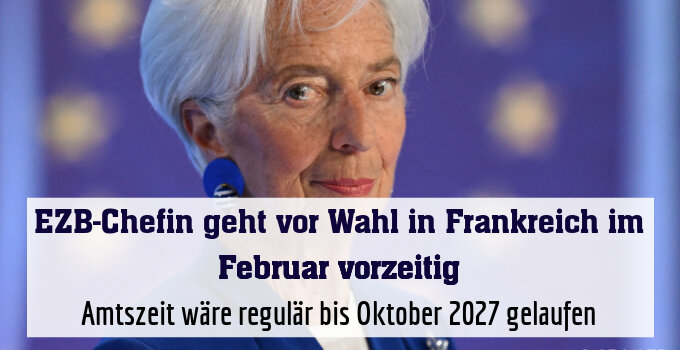 Amtszeit wäre regulär bis Oktober 2027 gelaufen