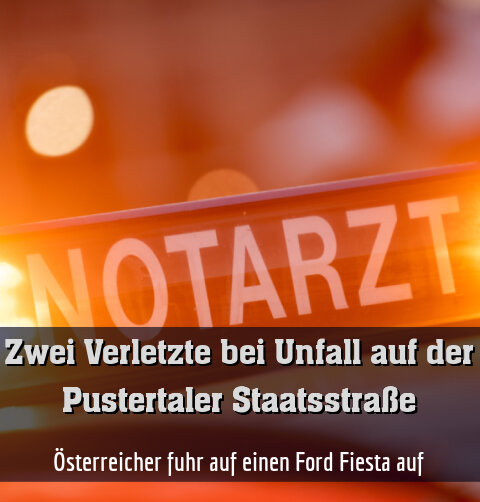 Österreicher fuhr auf einen Ford Fiesta auf