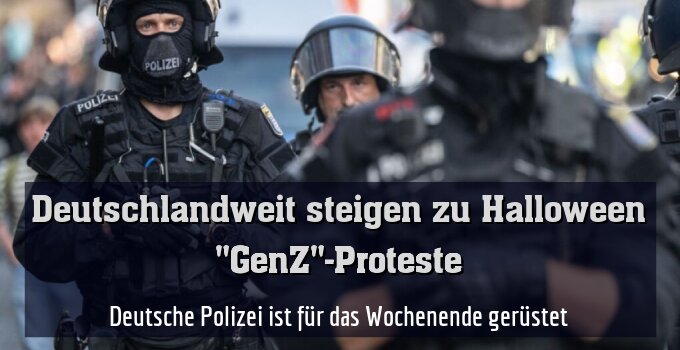 Deutsche Polizei ist für das Wochenende gerüstet