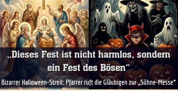 Bizarrer Halloween-Streit: Pfarrer ruft die Gläubigen zur „Sühne-Messe“