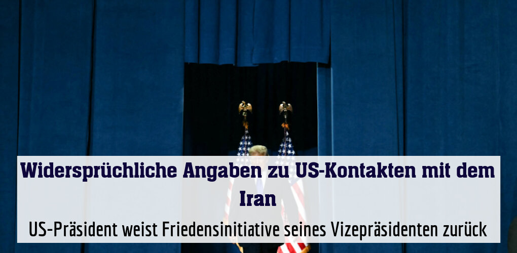 US-Präsident weist Friedensinitiative seines Vizepräsidenten zurück