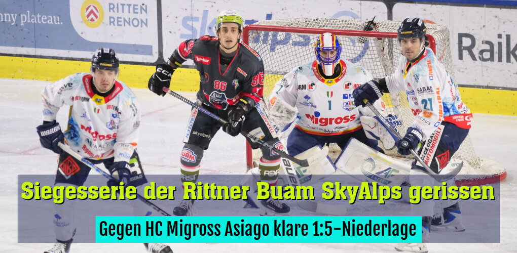 Gegen HC Migross Asiago klare 1:5-Niederlage