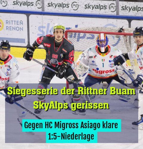 Gegen HC Migross Asiago klare 1:5-Niederlage