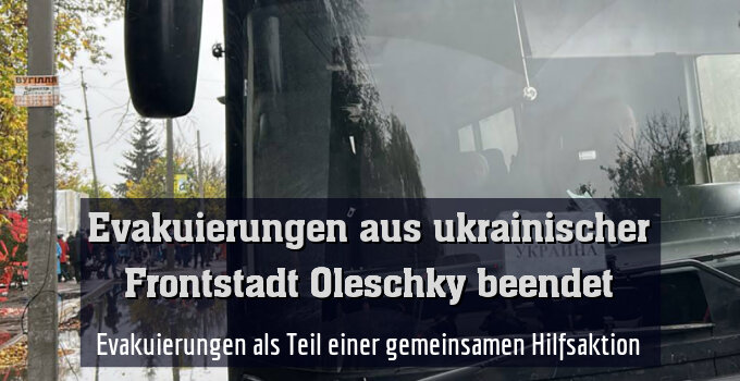 Evakuierungen als Teil einer gemeinsamen Hilfsaktion
