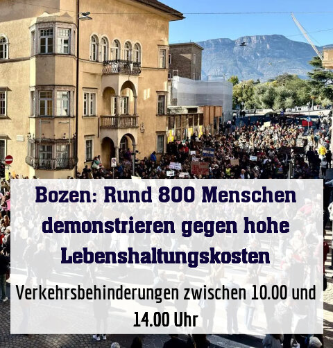Verkehrsbehinderungen zwischen 10.00 und 14.00 Uhr