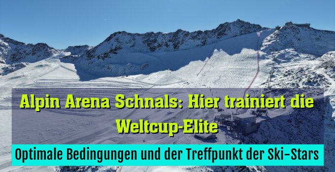 Optimale Bedingungen und der Treffpunkt der Ski-Stars