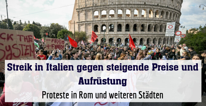 Proteste in Rom und weiteren Städten