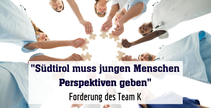 Forderung des Team K