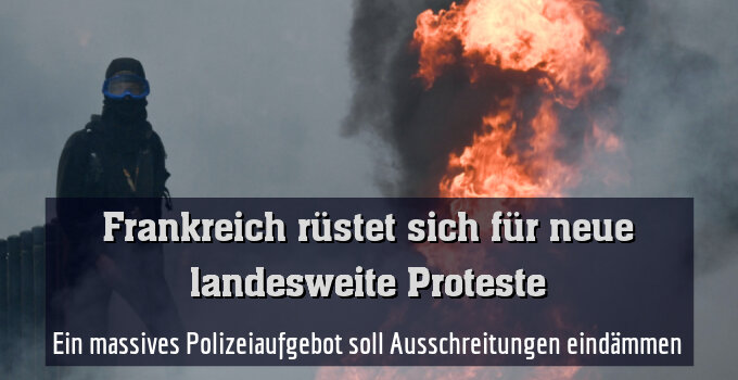 Ein massives Polizeiaufgebot soll Ausschreitungen eindämmen
