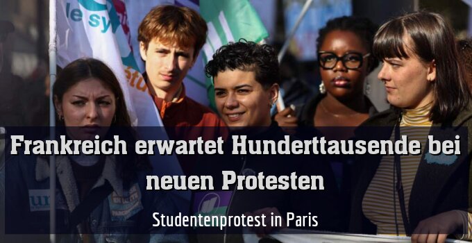 Studentenprotest in Paris