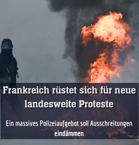 Ein massives Polizeiaufgebot soll Ausschreitungen eindämmen