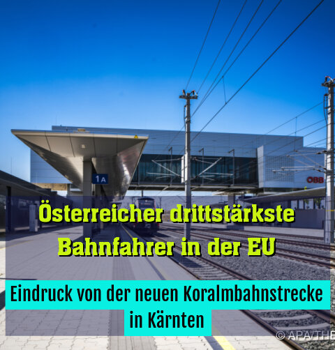 Eindruck von der neuen Koralmbahnstrecke in Kärnten