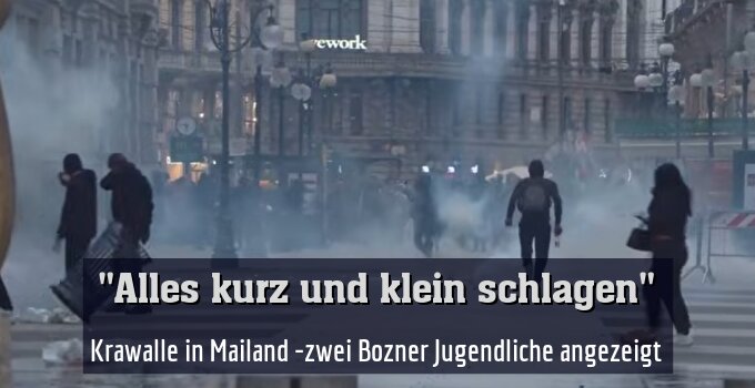 Krawalle in Mailand -zwei Bozner Jugendliche angezeigt