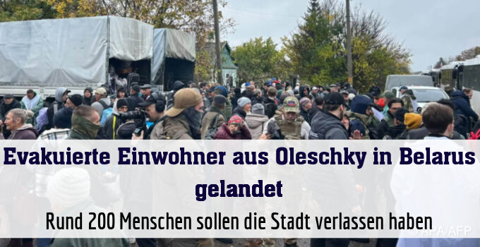 Rund 200 Menschen sollen die Stadt verlassen haben